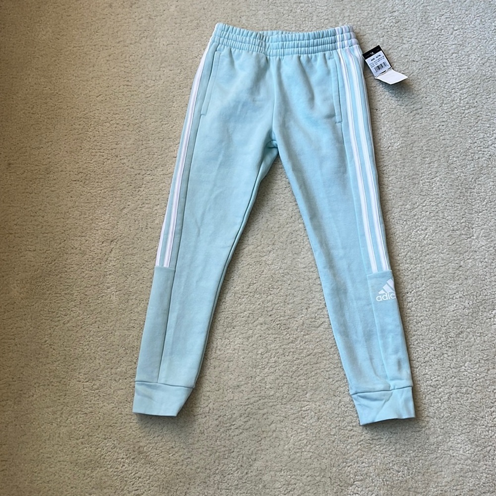 Adidas girls sweatpants size 7/8